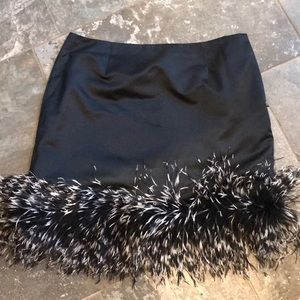 Black feather skirt